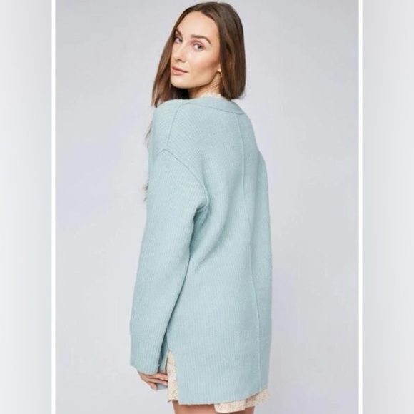 Gentle Fawn Chester Long Cardigan NWT Mist - Picture 3 of 7